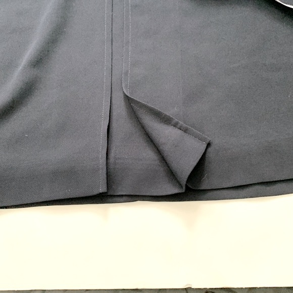 CHARTER CLUB SKIRT PLEATED  NAVY BLUE LINED - Picture 3 of 7